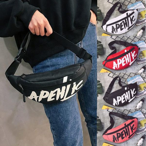 Bel torbaları 2021 Casual Minimalist Hirigin Erkekler Kadınlar Çantası Bum Fanny Paketi Hip Hop Paketleri Zip Kemeri Para Kılıfı 4 Renkler