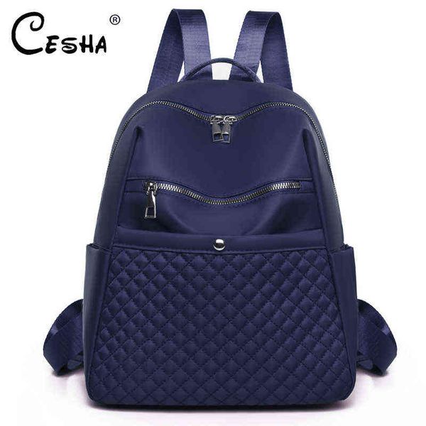 

luxury diamond lattice design women travel backpack fashion casual girls school backapck durable fabric oxford women's backpack y1105