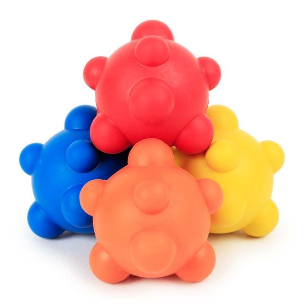 

cat toys 4pcs/lot pet ball toy eva rubber safety dog play kitten puppy