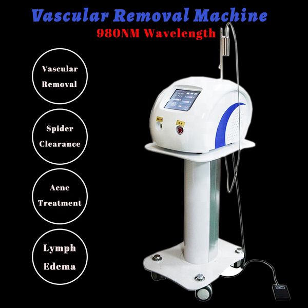

diode laser machine 980nm acne removal pigmentation treatment spider vein therapy vascular remover, Black