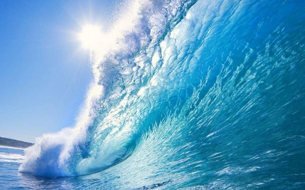 

wallpapers [self-adhesive] 3d sunshine waves 52200 wall paper mural print decal murals