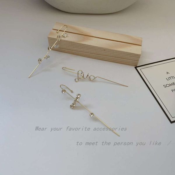 

temperament net red single earring fashion design sense personalized earrings