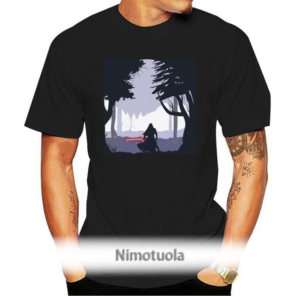 

men's t-shirts fashion cool men t shirt women funny tshirt kylo ren - minimal customized printed t-shirt, White;black
