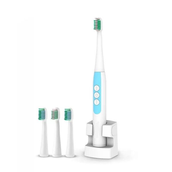 

smart electric toothbrush rechargeable tooth brushes with 4 pcs replacement heads 5 teeth brushing modes