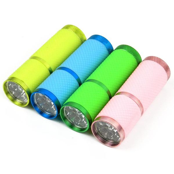 

super mini super bright torch water resistant rubber coated body 9 led