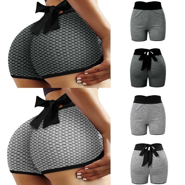 

yoga outfit women's gym sports running fitness tights trousers honeycomb hip lift high waist casual patchwork with pockets leggings