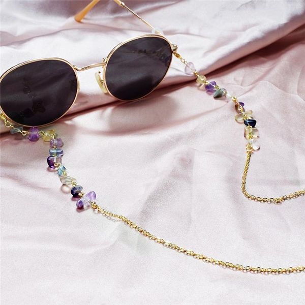 

sunglasses frames acrylic chain women anti slip reading eyewears ribbon clip mask holder neck strap lanyard, Silver