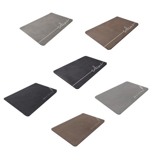 

bath mats mat water-absorbent nonslip bathroom rug toilet quick drying doormat