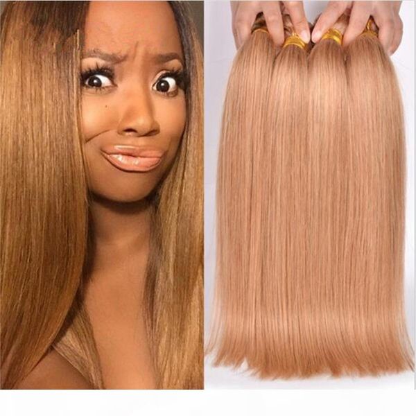 

strawberry blonde human hair bundles color 27 honey blonde peruvian virgin hair straight hair bundles deal straight human bundles, Black;brown
