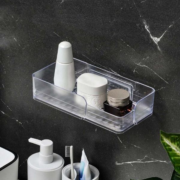 

bathroom shelves 1 x organizer shower caddy adhesive storage shelf kitchen rack paper holder