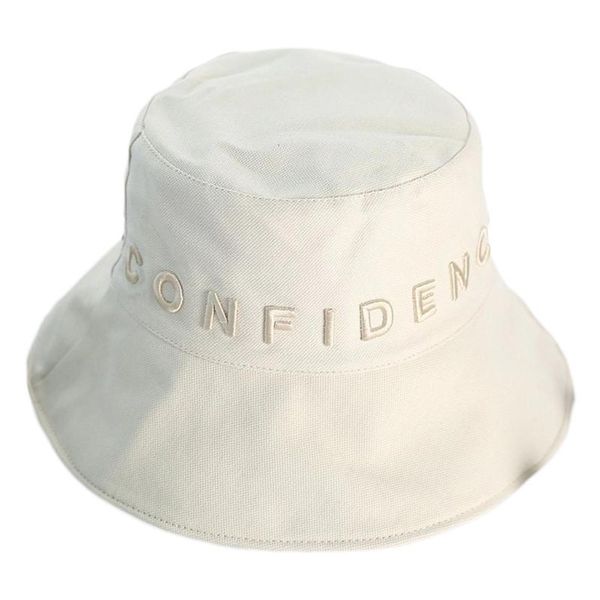 

women summer cotton bucket hat simple solid color letters embroidery wide brim sun protection panama fisherman cap hats, Blue;gray