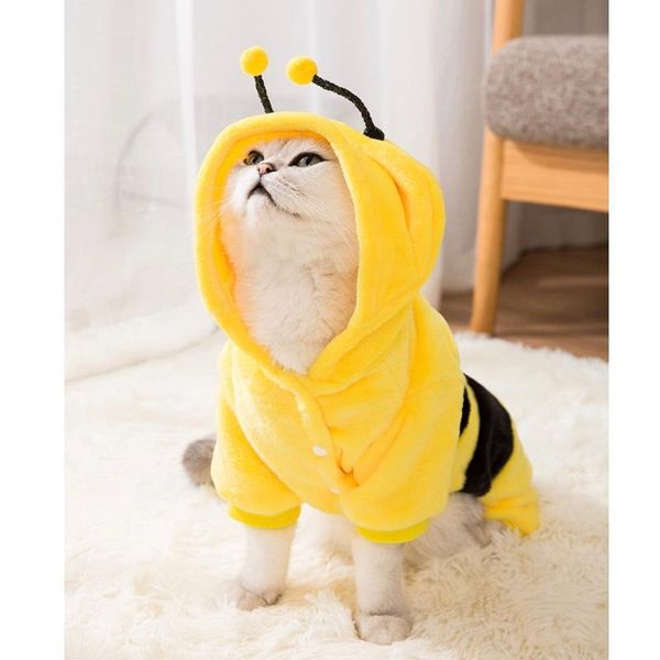 

new year autumn winter sweater warm dog cat clothes kitten clothes handsome vest cute cat costume