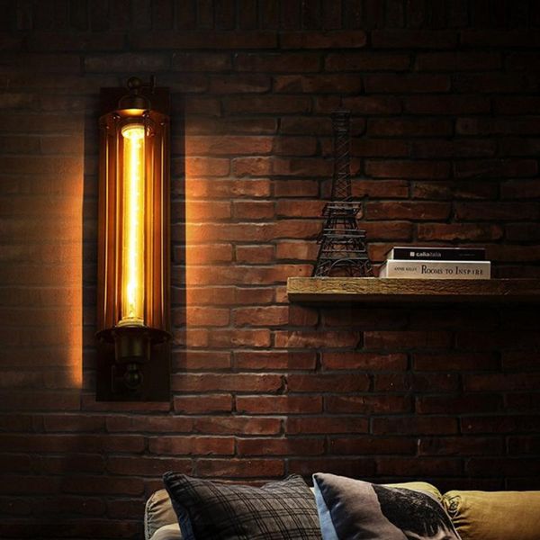 

wall lamp vintage industrial style wrought iron loft bedside sconce living room modern decoration lighting