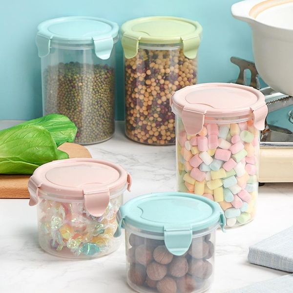 

storage bottles & jars kitchen tank sealed box compartment transparent plastic fridge container