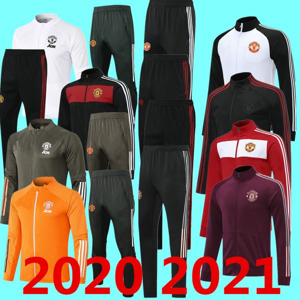 

2020 2021 football jersey sportswear sancho b fernandez pogba20 21 martial jersey sportswear set, Black