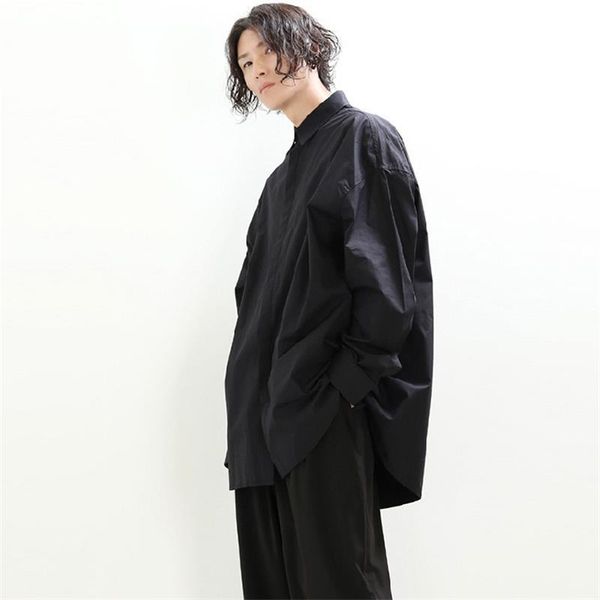 

men's casual shirts shirt loose drop shoulders dark, White;black