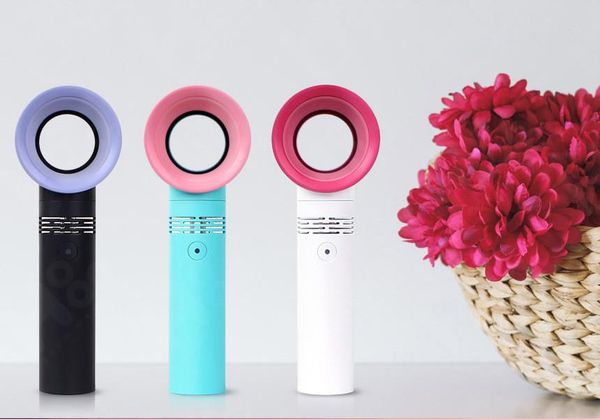 

electric fans leafless mini fan handheld usb with charging student dc5v