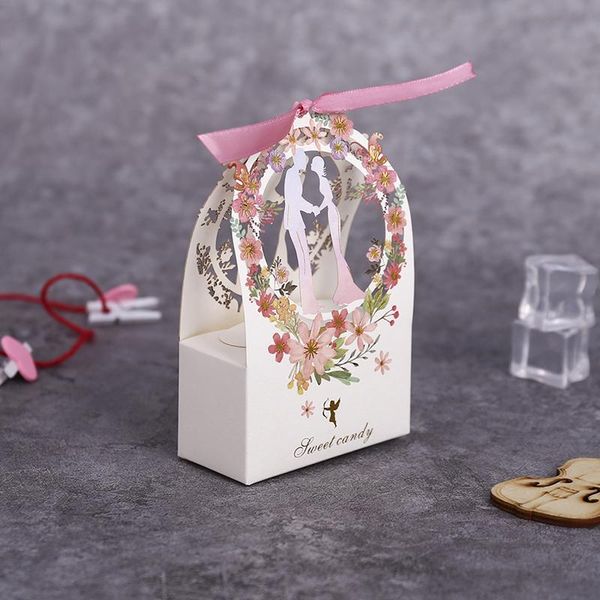 

gift wrap 5 / 10pcs bridal candy gum flower small box thank you for your wedding discount