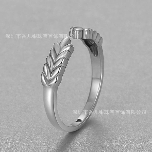 

wedding rings field japanese style girl sterling silver 925 ring rice ears sunshine tai live, Slivery;golden