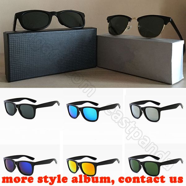 

mens women retro vintage sunglasses men fashion round polarized lens square pilot sport cycling sunglasses with leather box, White;black