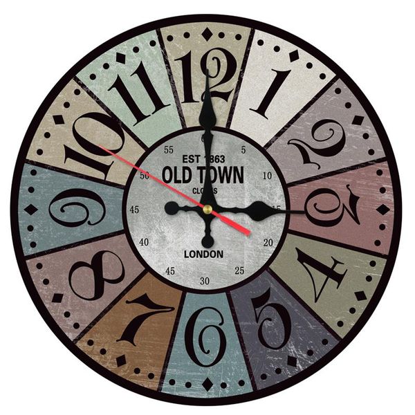 

wall clocks special office clock wooden home decor quartz watch modern style single face still life stickers for living room