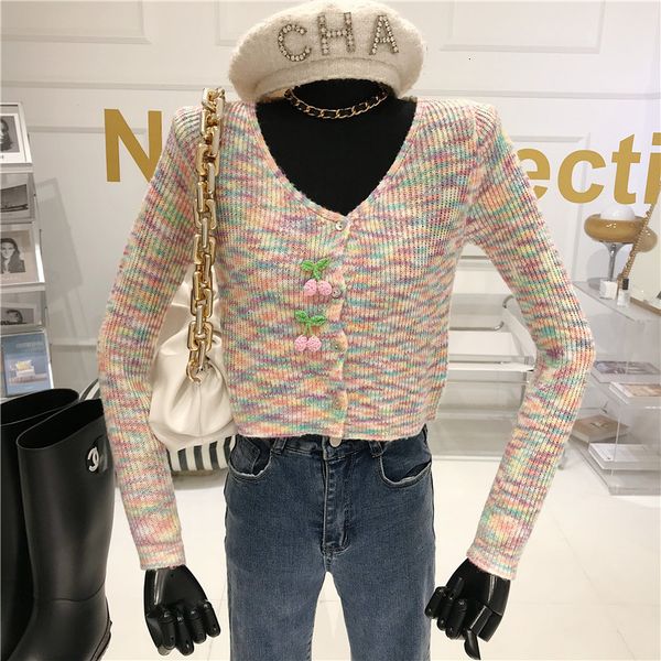 

women's knitted wool coat multi spring with low-shirt neckline cs61, White;black