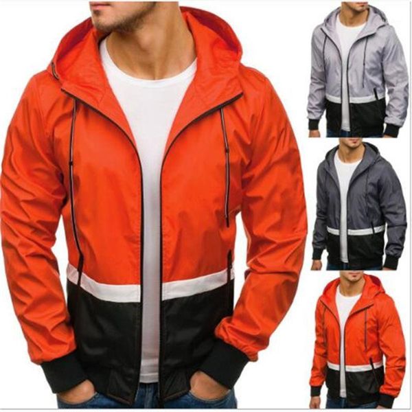 

men's jackets products european american pure color casual hooded jacket outdoor mountaineering clothes, Black;brown