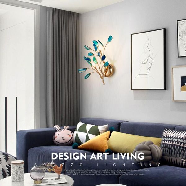 

wall lamps modern agate color lamp bedroom living room corridor hall background sconce branches decor light bedside