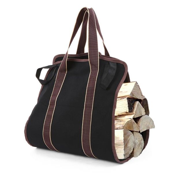 

outdoor bags camping wood stoves firewood log carrier bag canvas tote holder for fireplaces beaches picnic