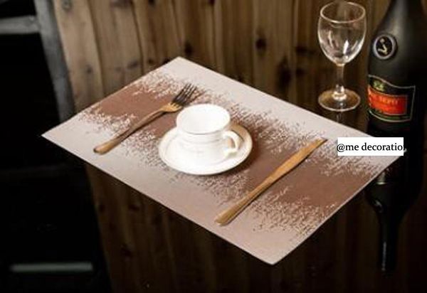 

table runner 45*30cm good pvc home placemat waterproof mats kitchen decorative coffee accessories place