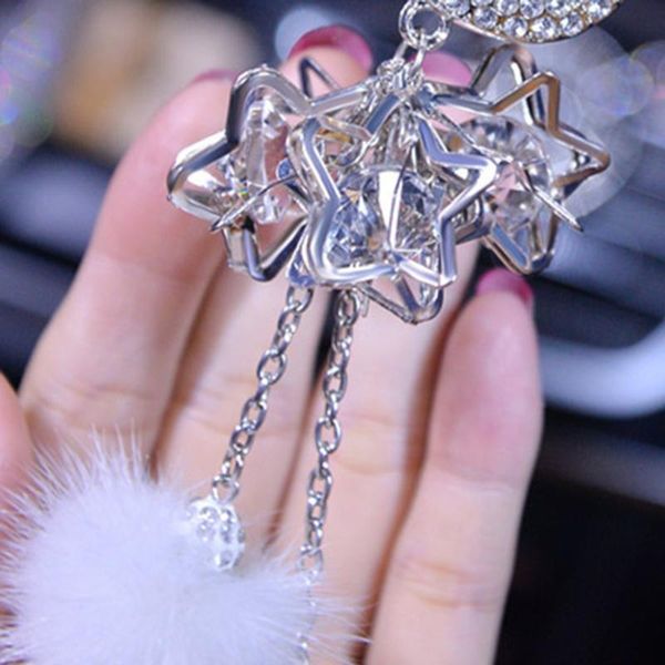 

interior decorations 25cm car pendant accessories ball decor hanging mirror ornament plush swan