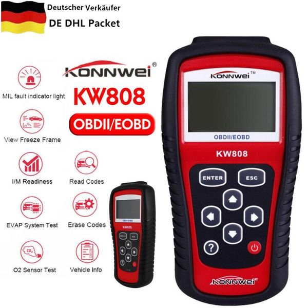 

code readers & scan tools car diagnostic scanner obd2 professional kw808 obd automotive check engine fault reader auto