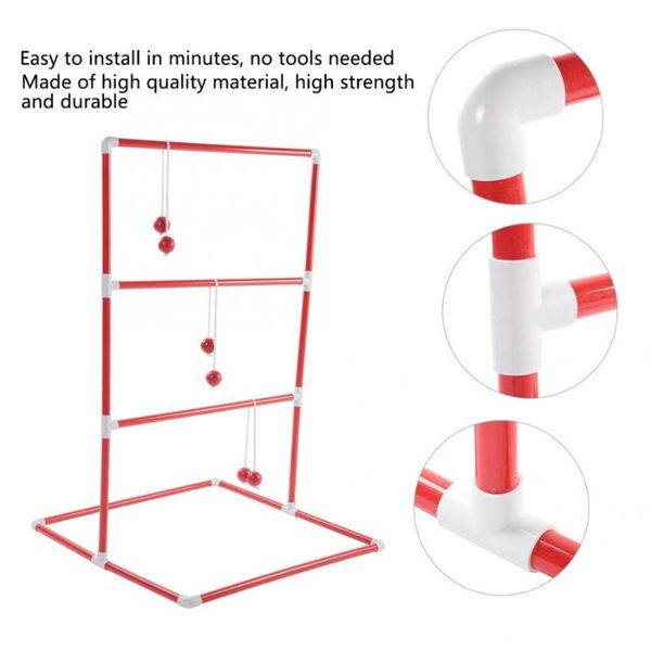 

golf training aids ladder toss pvc balls ball game set outdoor games for adults and kids camping weddings