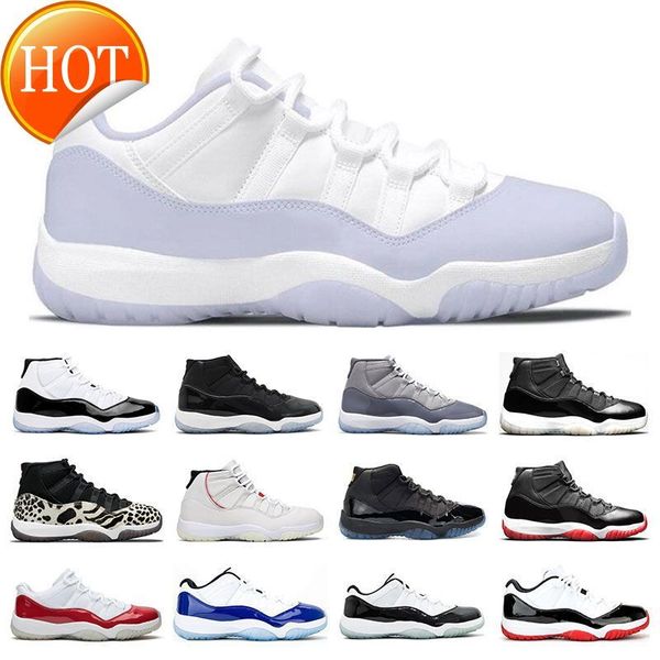 

men basketball shoes 11 pure violet 11s 25th anniversary cool grey legend blue bred concord navy gum low cut women sports sneaker trainers, Black
