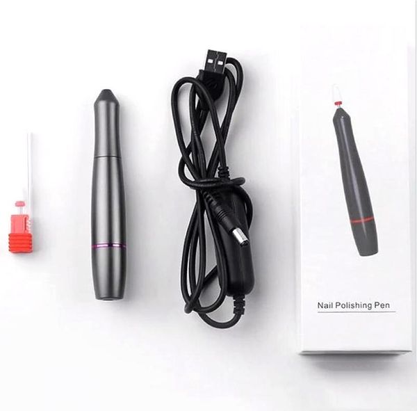 

nail drill & accessories pen usb plug mini electric file rechargeable machine professional polisher e-file drills