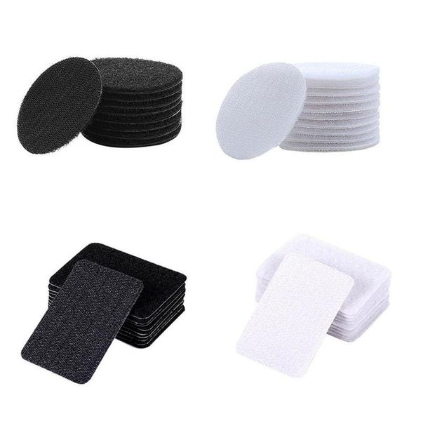 

hooks & rails 5pair/pack square self adhesive fastener dots household antiskid sticker loops sofa carpet velcros