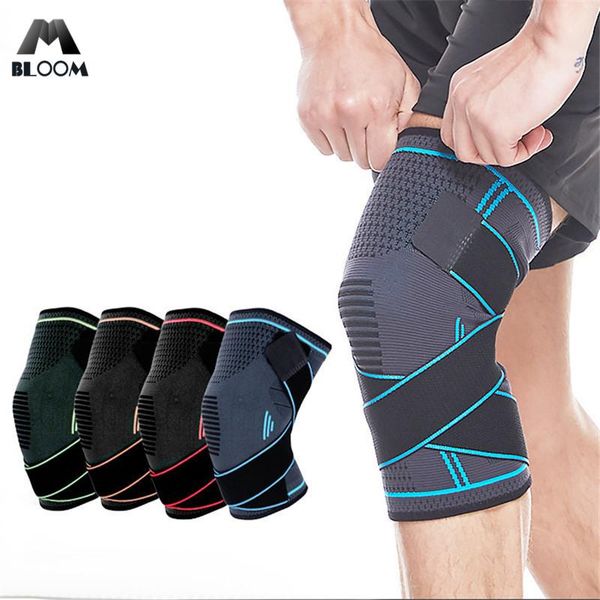 

elbow & knee pads sports men pressurized elastic support basketball volleyball breathable kneepad protector fitness gear, Black;gray