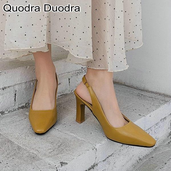 

dress shoes basic women's pumps with high heels woman chunky pointed toe pure color casual career ladies size 33-46 43, Black