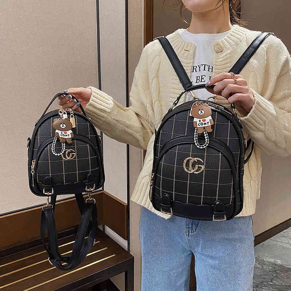 

printed backpack leisure bag outdoor trend women's single shoulder messenger bag