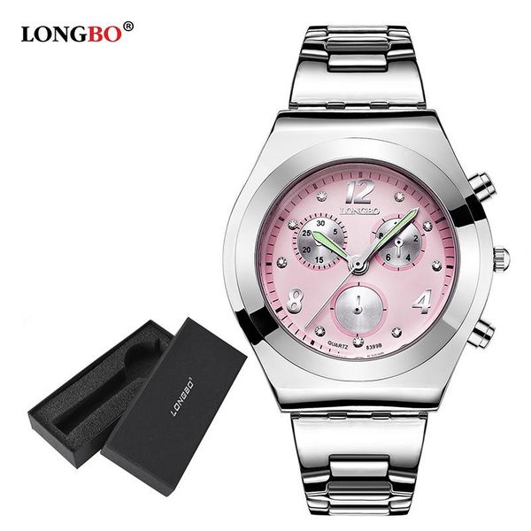 

wristwatches fashion longbo casual dress women watches lady quartz watch with gift box relogio feminino montre femme reloj muje, Slivery;brown