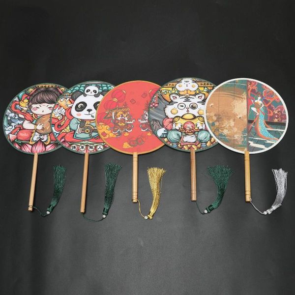

other home decor handmade embroidery round fan inkjet double dough