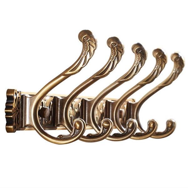 

hooks & rails aaak -antique brass robe hook wall mount towel holder bathroom accessories organizer luxury clothes rack