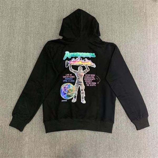 

2021 new fw travis scott astronomical hoodie women men cactus jack astroworld pullover hooded xxxtentacion hoodies nl2q, Black