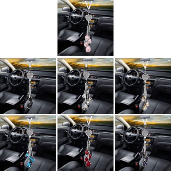 

interior decorations r3md creative car diamond pendant mirror hanging ornament automotive fashionable pendants