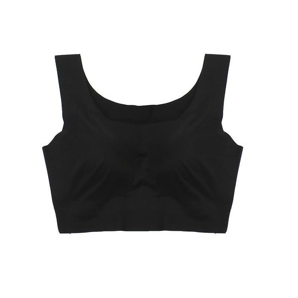 

gym clothing bra japanese-style sleeping underwear women wireless fitness sports yoga traceless vest style -resistant push up running, White;black