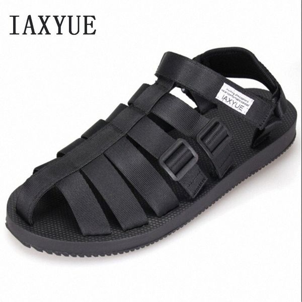 

ancient roman sandals men beach shoes baotou cool male han edition leisure shoes the new 2018 summer size 36 44 sandals for girls chac e69t#, Black