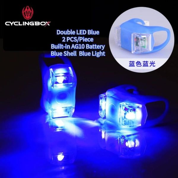 

bike lights cyclingbox bicycle decoration frog light led front rear wheel 9 color cycling accessories taillight outdoor equipment
