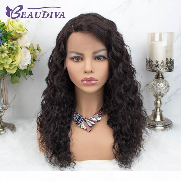 

beaudiva brazilian loose wave lace front human hair wigs preplucked baby hair brazilian human hair wigs for black women, Black;brown