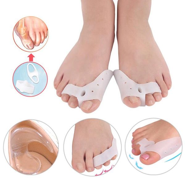 

party favor 1pair silicone insoles for shoes gel pads feet care protect back heel non slip pedicure foot massager