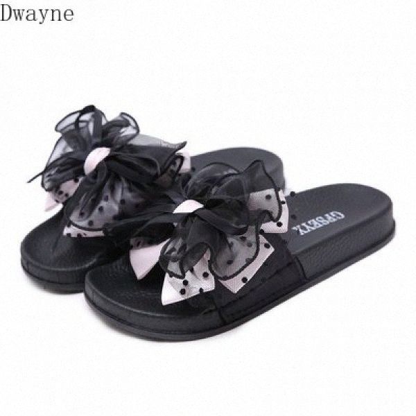 

2020 summer new sandals and slippers muffin thick bottom fashion flowers bow womens shoes comfortable slippers e8su#, Black